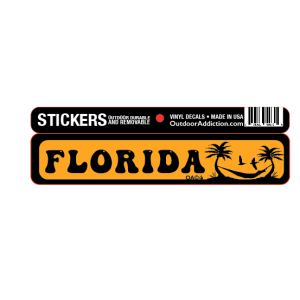 Florida Hammock 1 x 5 inches mini bumper sticker Make a statement with these great designs sized perfectly for items like computers, cell phones or bigger items like your car! Dimensions: 1" x 5 inch -Printed vinyl -Outdoor durable and ultra removable -Waterproof